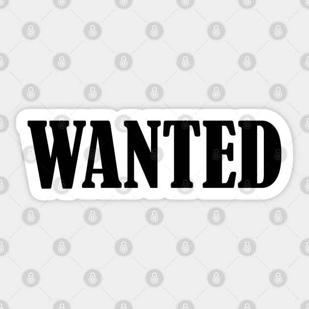 Wanted Sticker by ryspayevkaisar